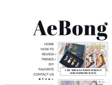 Tablet Screenshot of aebong.com